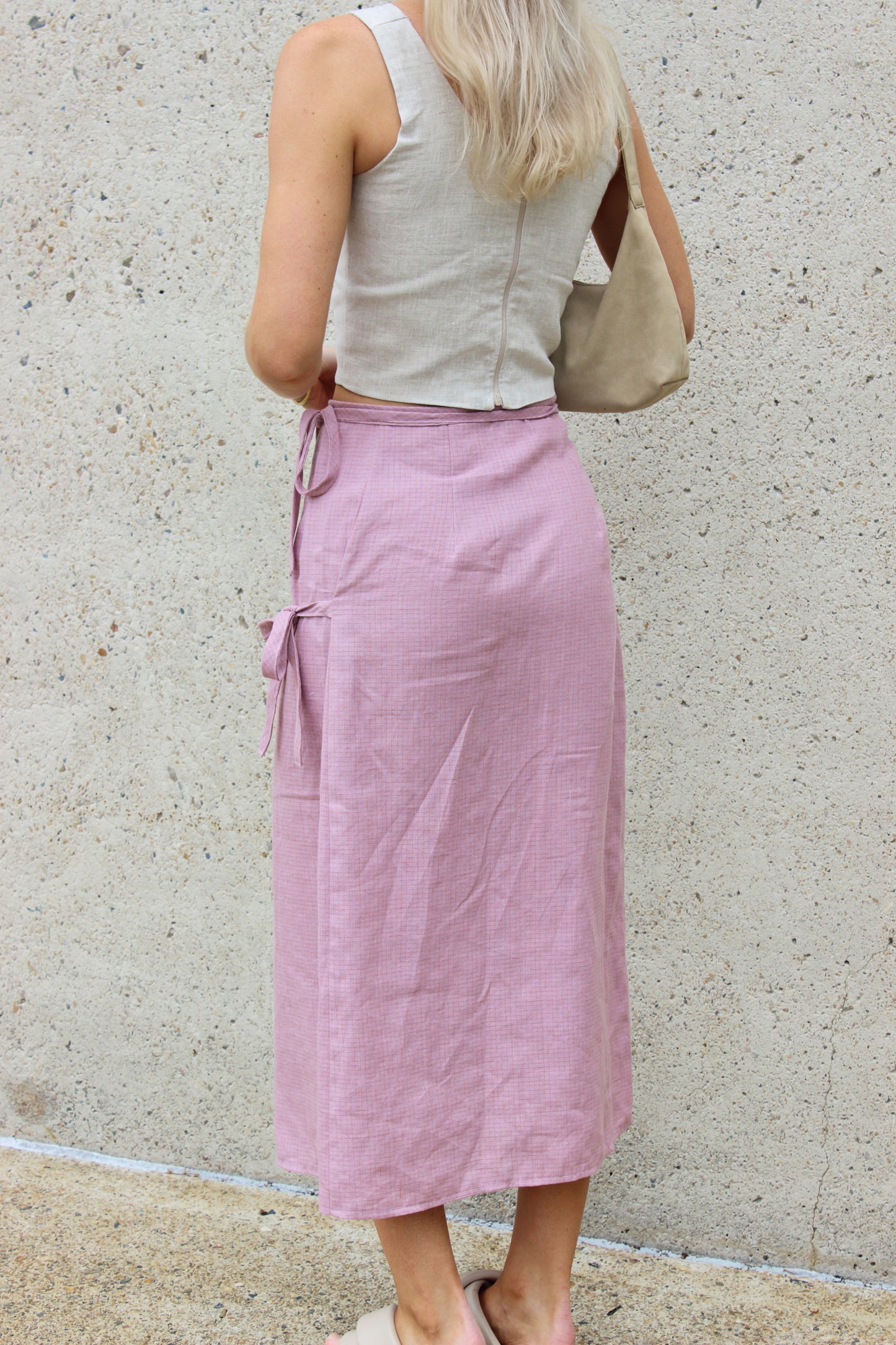 Charlie Wrap Skirt in Lilac