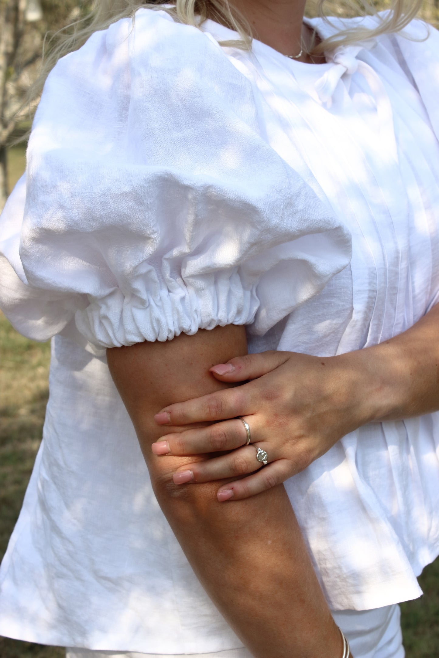 Palma Blouse in White