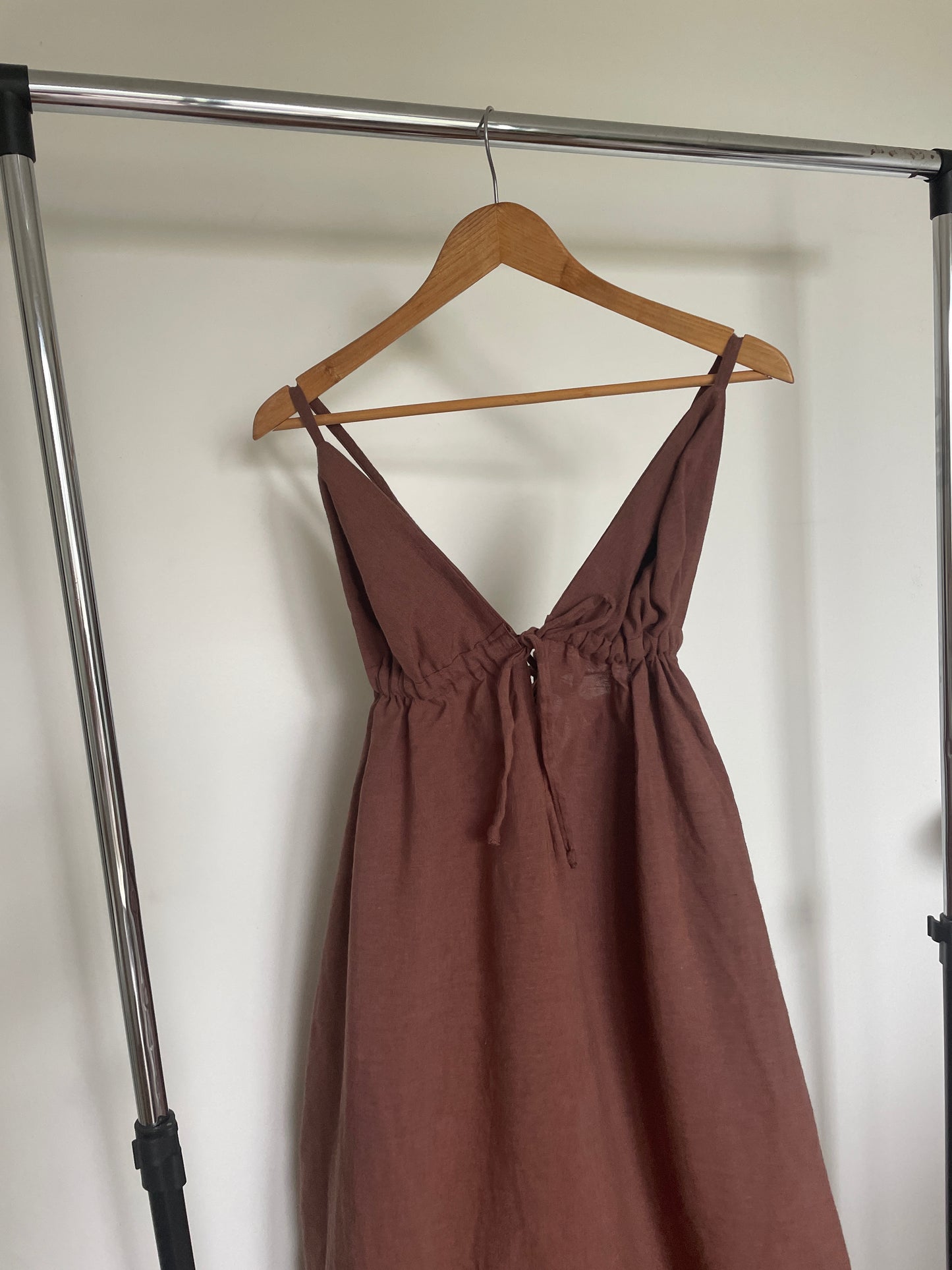 April Maxi Dress in Chocolate (Sample)