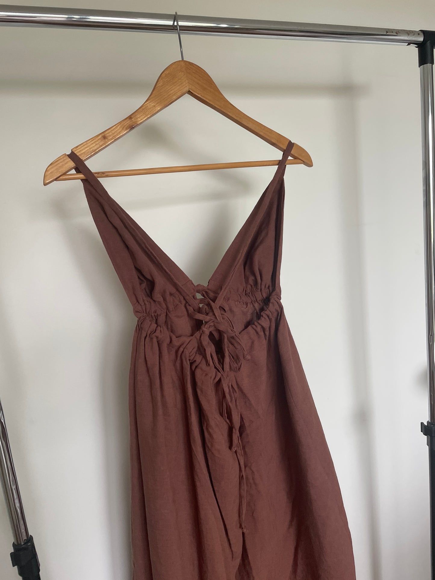 April Maxi Dress in Chocolate (Sample)