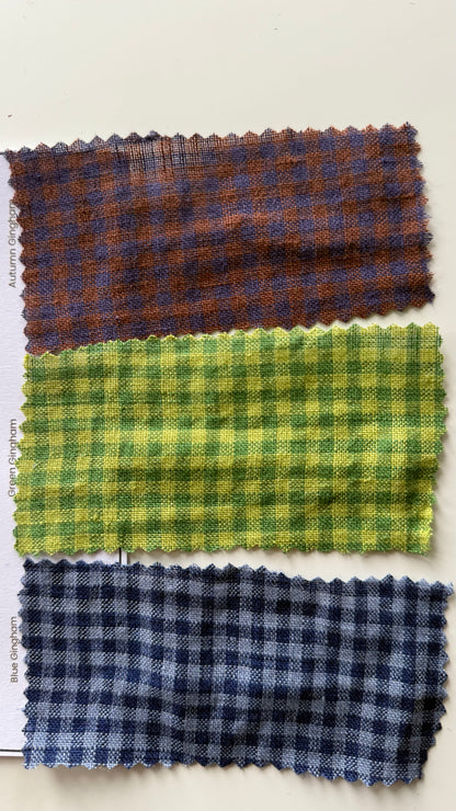 Gingham Fabric Sample Card (Order by 4th of June. Aus&NZ Only)