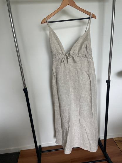 April Maxi Dress in Oat (Seconds)