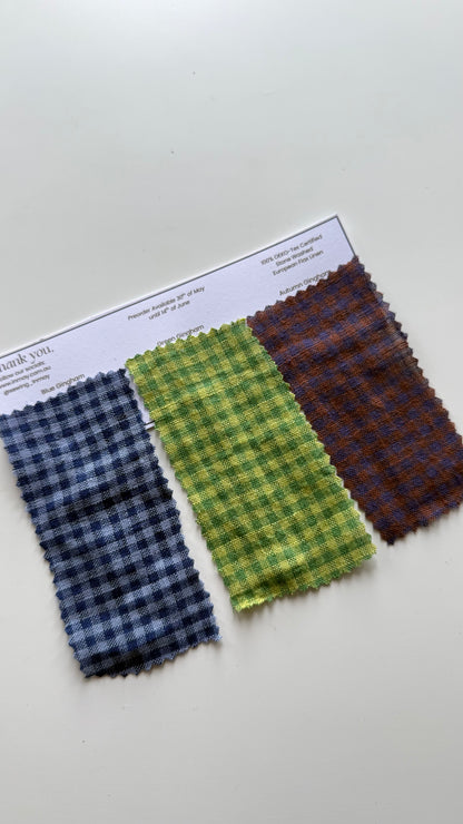 Gingham Fabric Sample Card (Order by 4th of June. Aus&NZ Only)