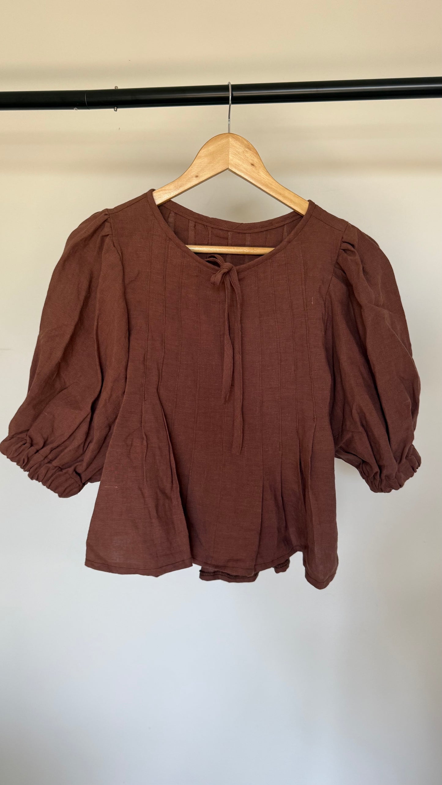 SAMPLE Palma Blouse in Chocolate (M)