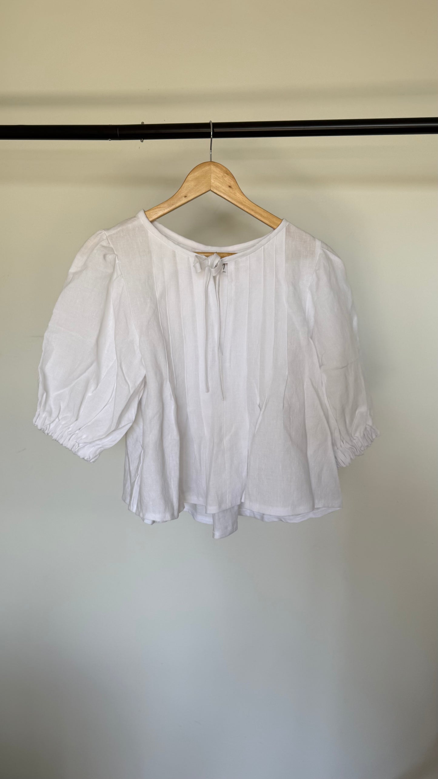 SAMPLE Palma Blouse in White (L, XL)