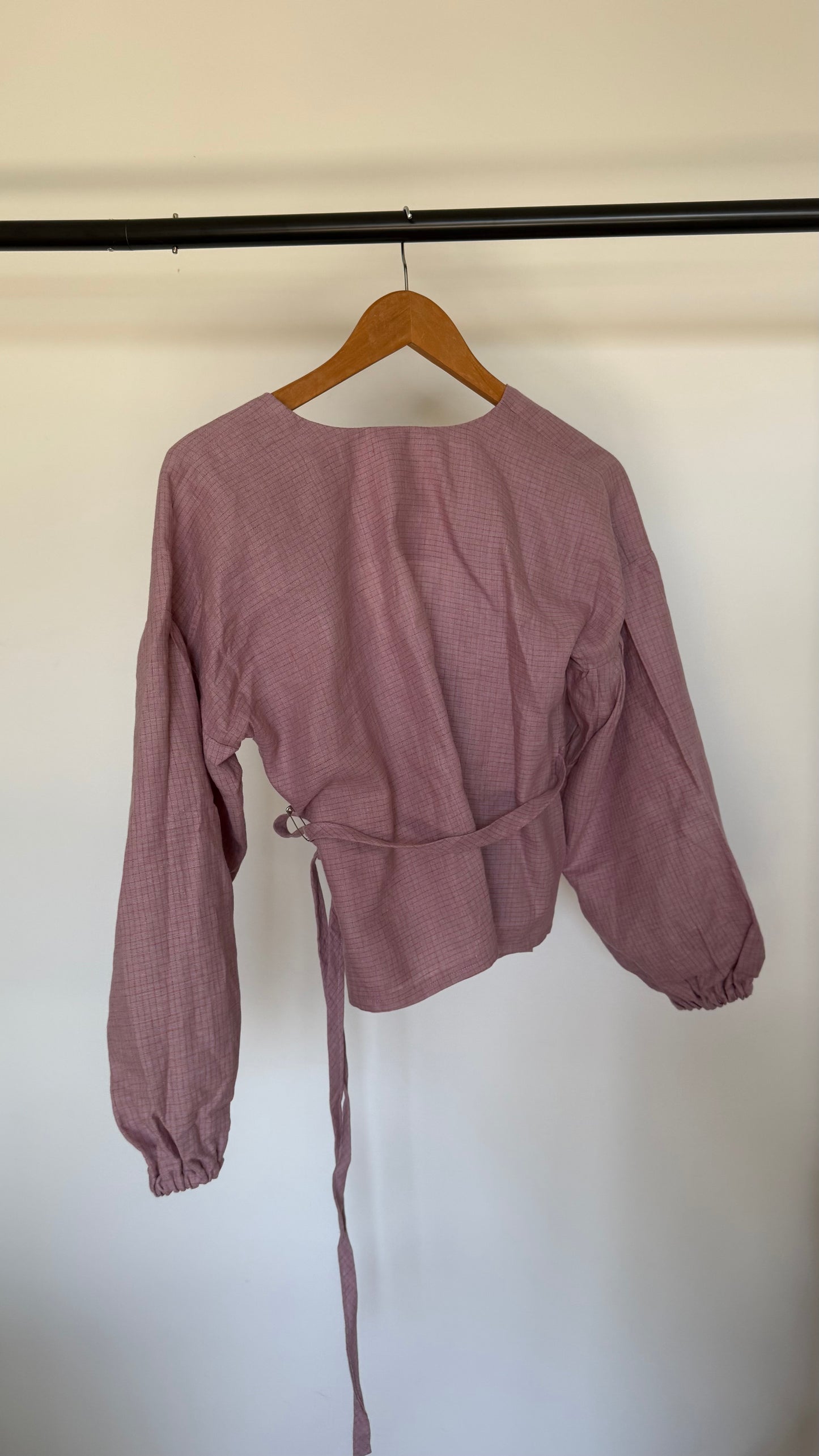 SAMPLE Charlie Wrap Top in Lilac (XS/S)