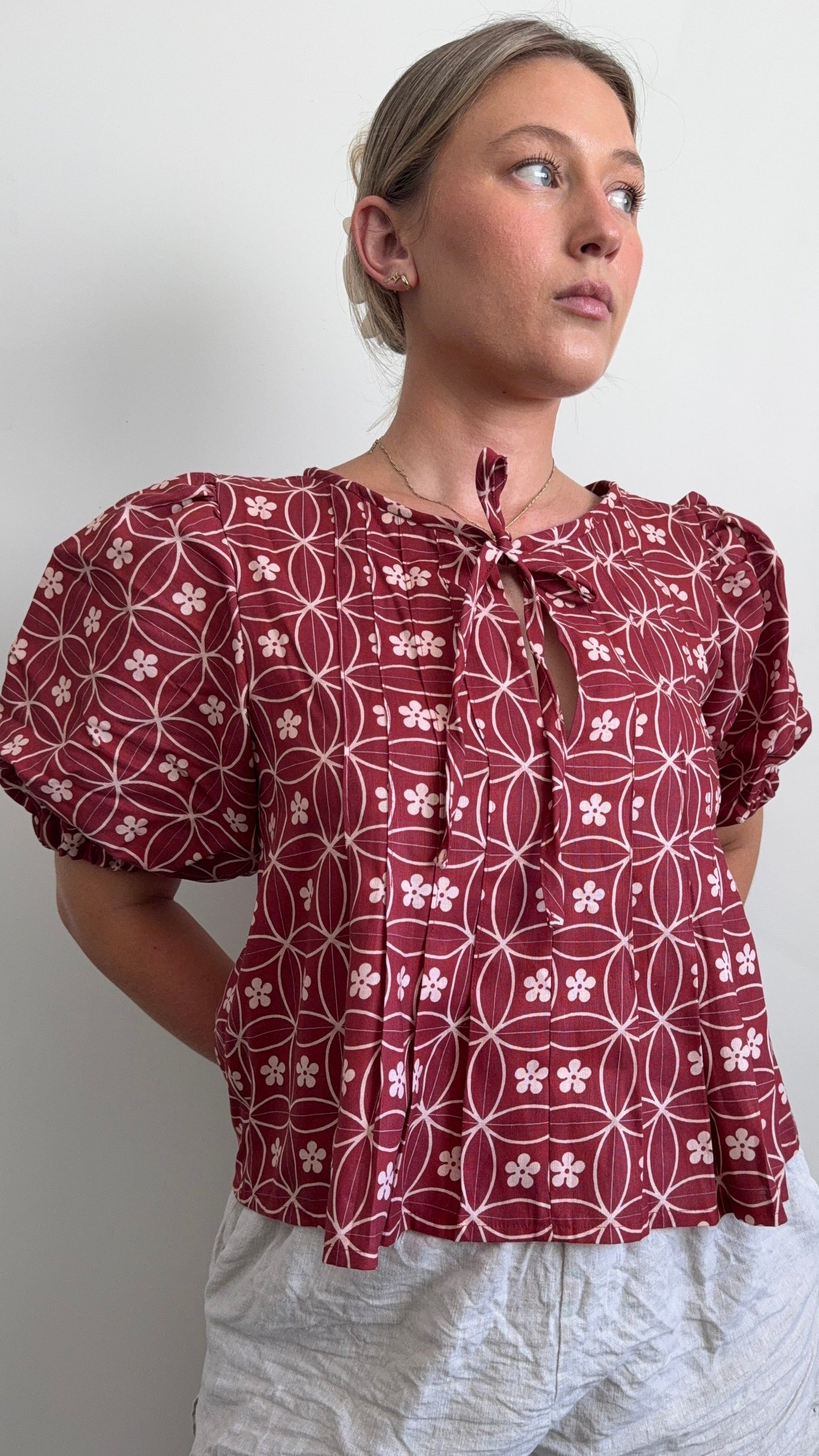 SAMPLE Palma Blouse in Sakura (M)