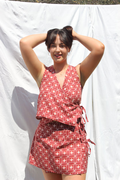 Chelsea Wrap Top in Sakura