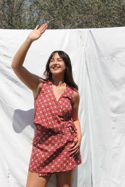 Chelsea Wrap Top in Sakura