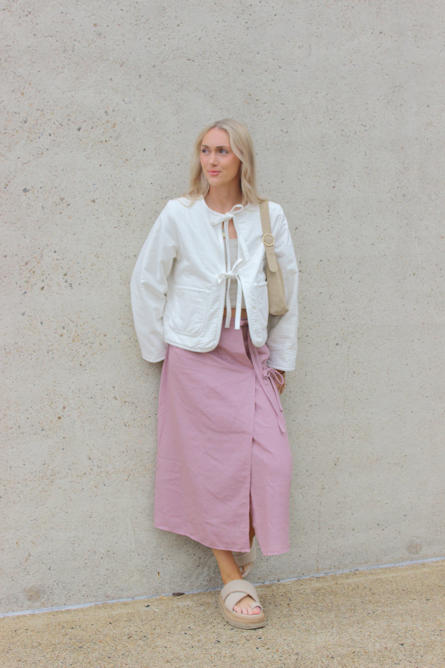 Charlie Wrap Skirt in Lilac