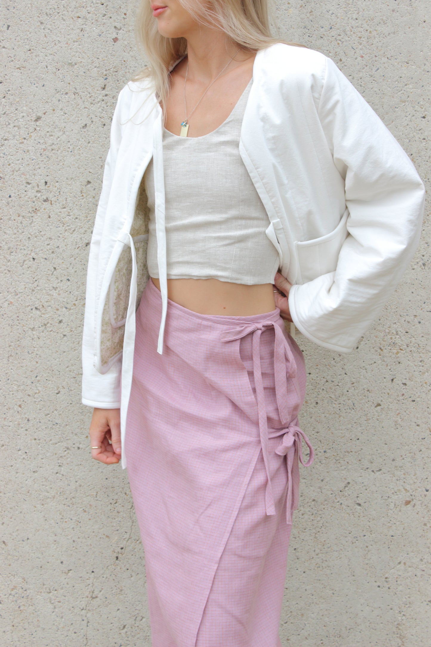 Charlie Wrap Skirt in Lilac