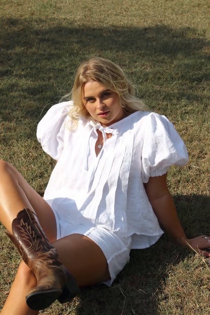 Palma Blouse in White