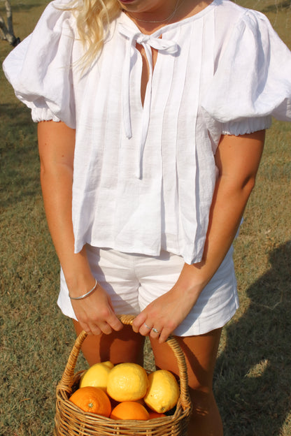 Palma Blouse in White