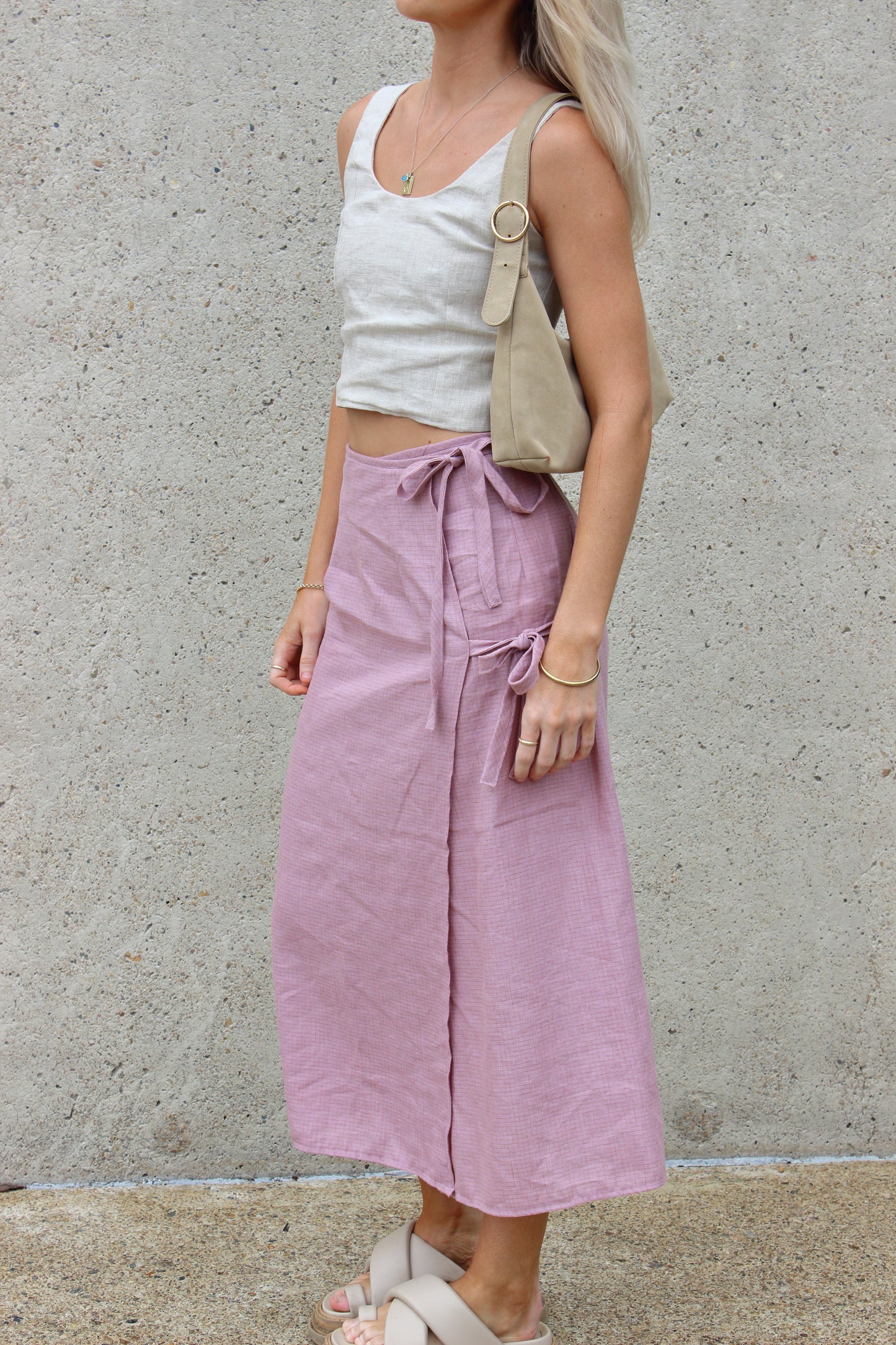 Charlie Wrap Skirt in Lilac