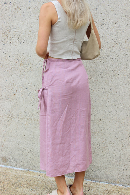 Charlie Wrap Skirt in Lilac