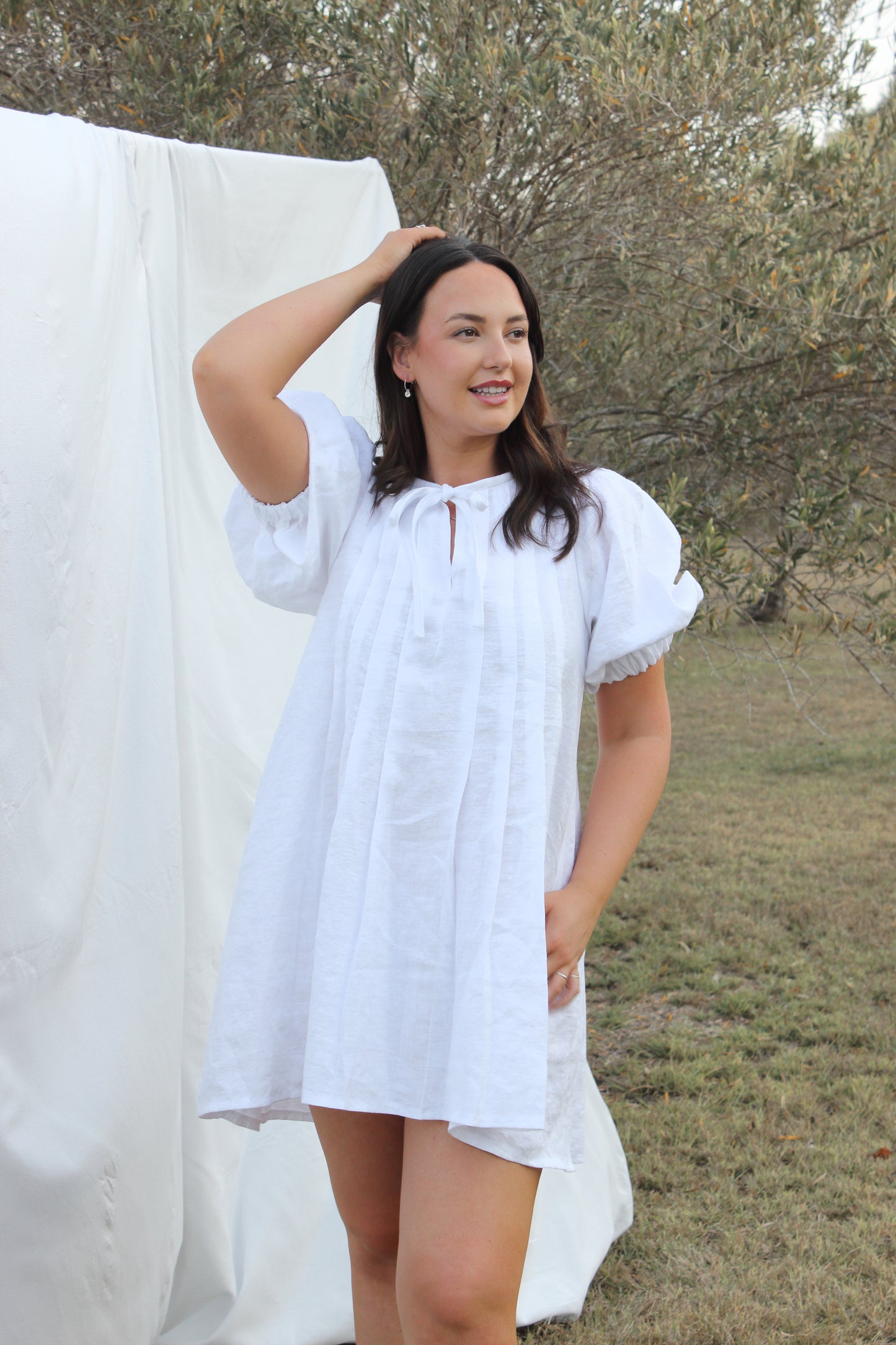 Palma Mini Dress in White