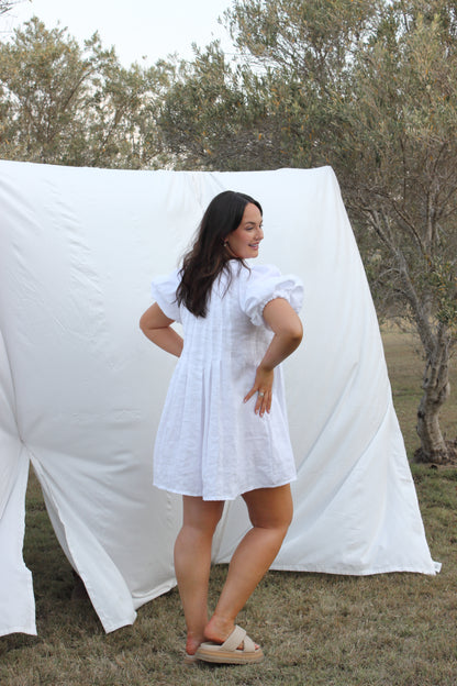 Palma Mini Dress in White
