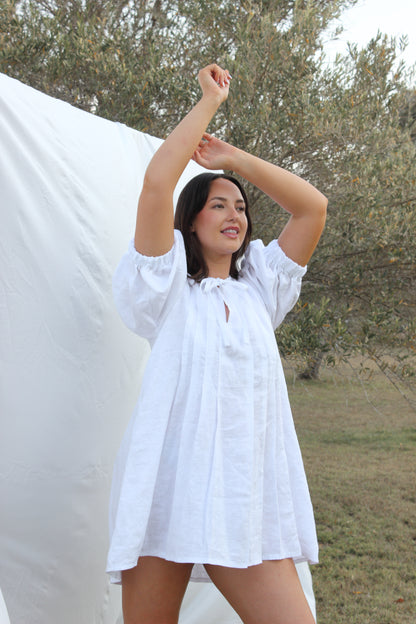 Palma Mini Dress in White