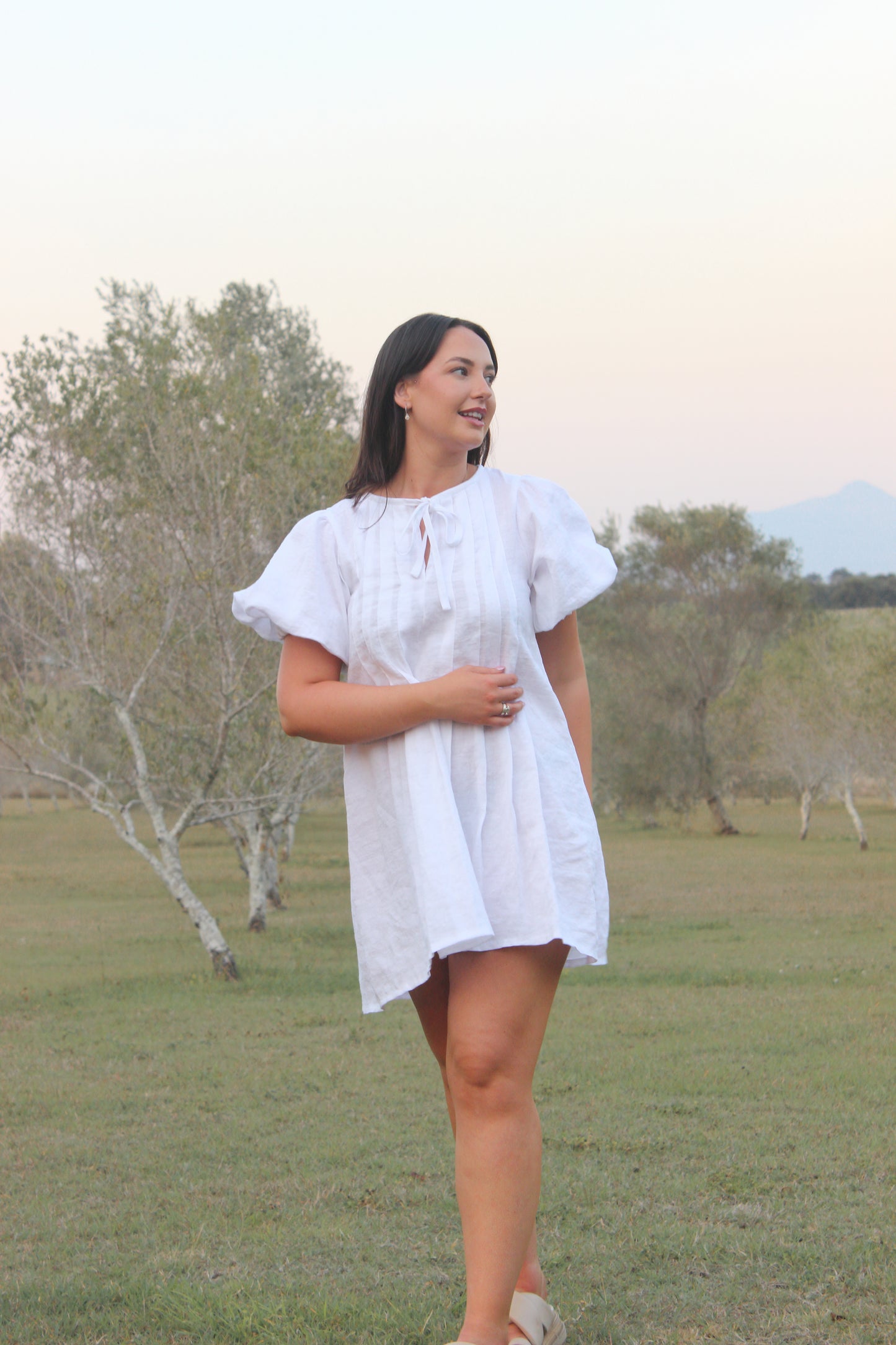 Palma Mini Dress in White