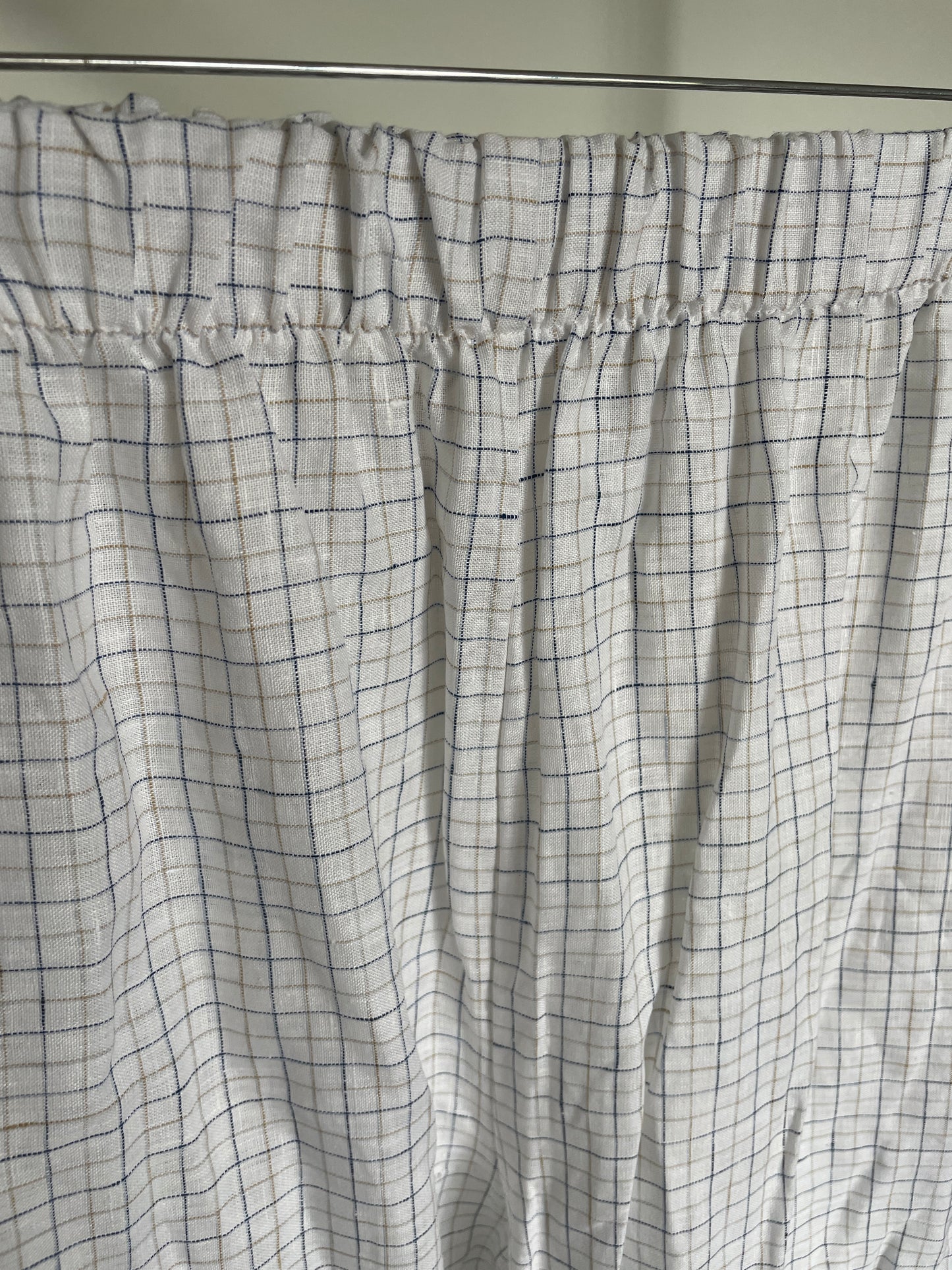 Harper Pants in White Gingham