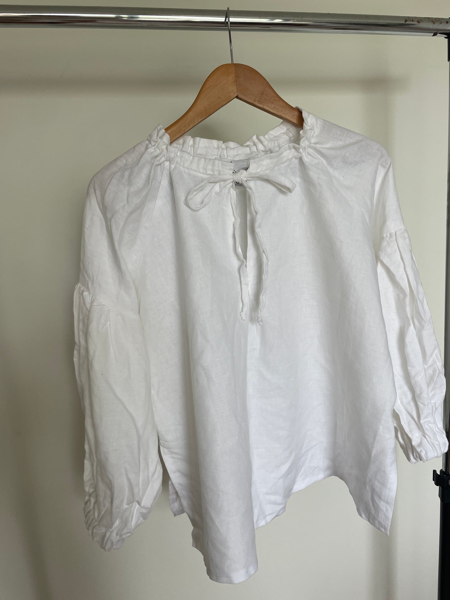 SAMPLE Evelyn Blouse in White