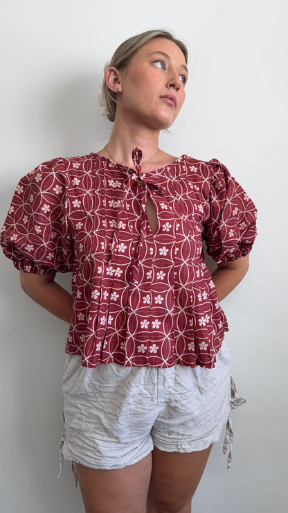 SAMPLE Palma Blouse in Sakura (M)