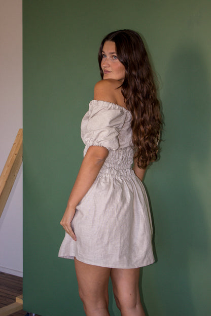 Delilah Dress in Oatmeal