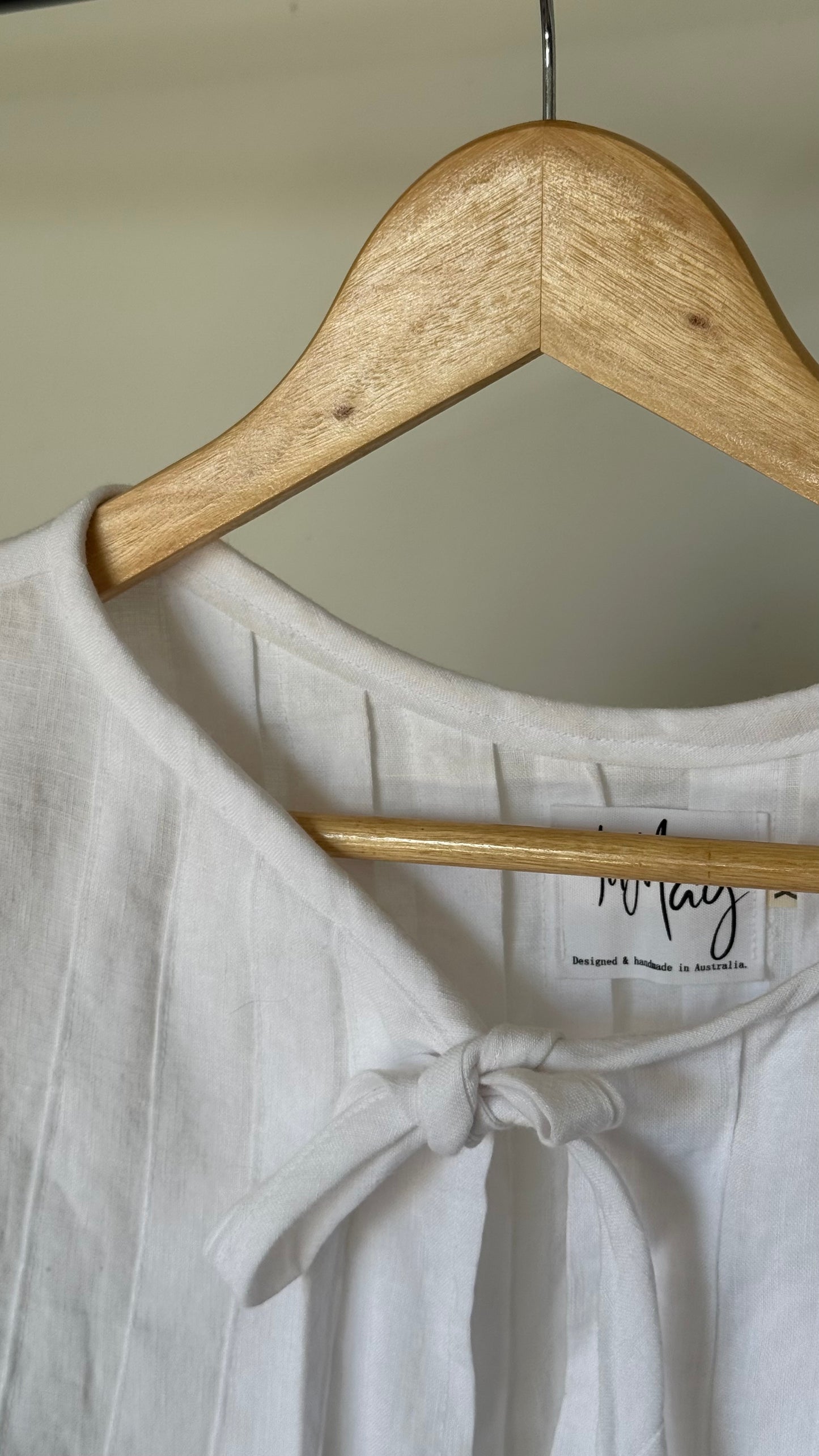 SAMPLE Palma Blouse in White (L, XL)