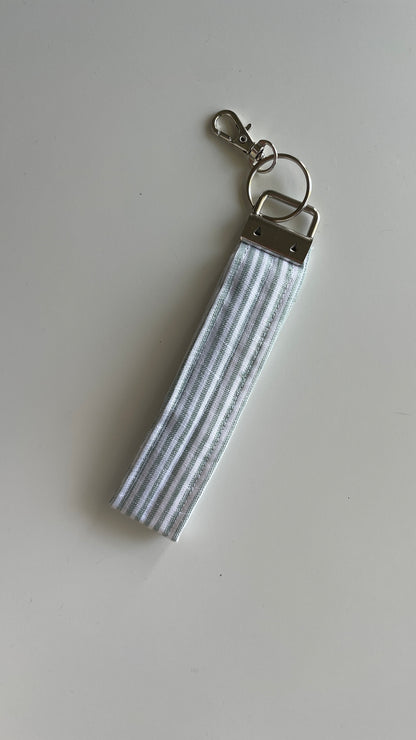 Mint Stripe Key Chain