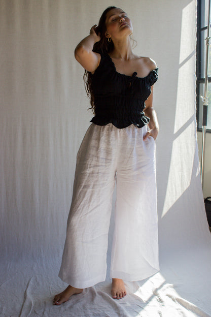 SAMPLE Harper Pants in White