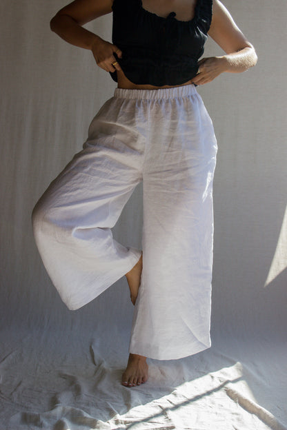 SAMPLE Harper Pants in White