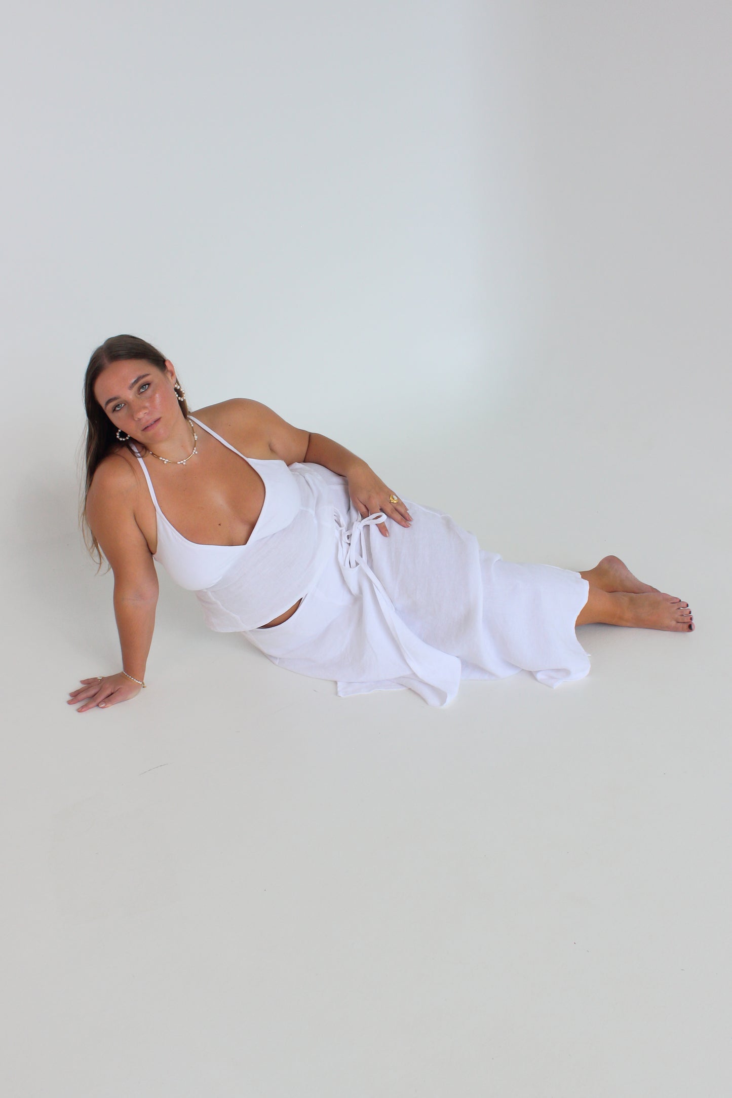 Charlie Wrap Skirt in White