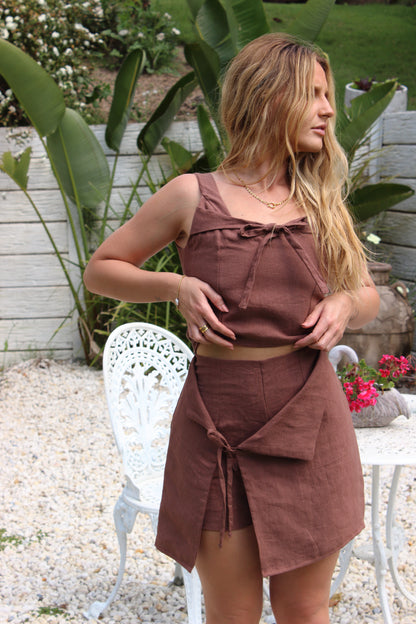 Odette Top in Chocolate