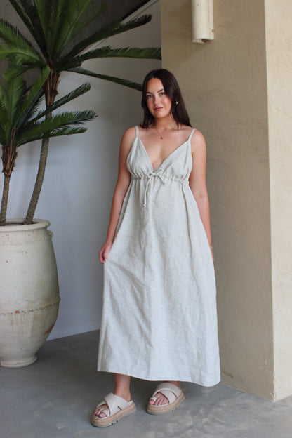 April Maxi Dress in Oat