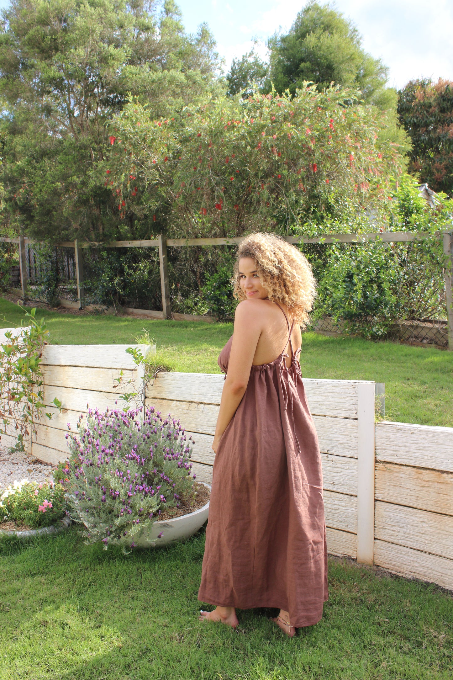 April Maxi Dress in Chocolate