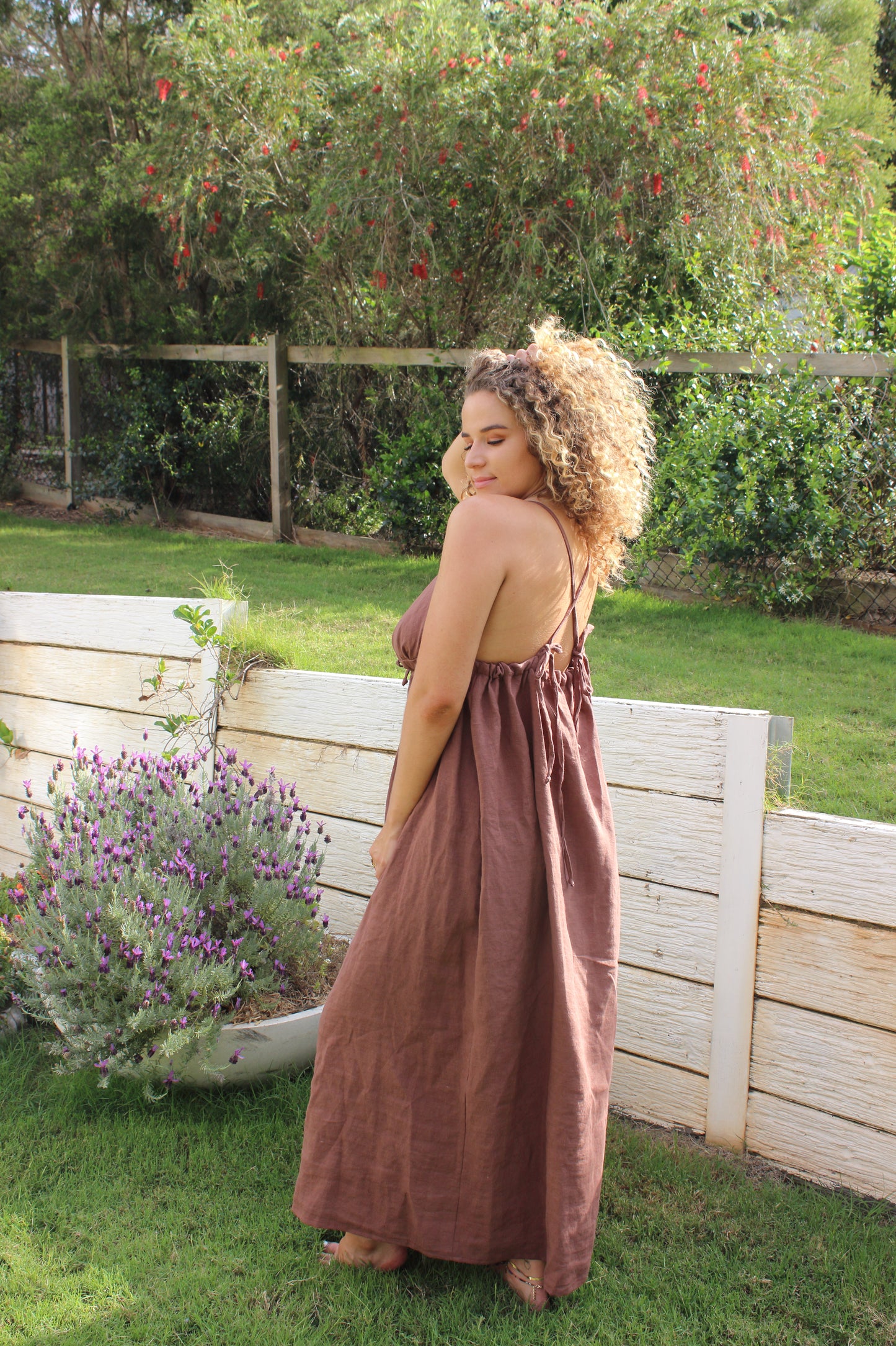 April Maxi Dress in Chocolate