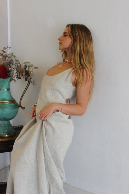 Margot Maxi Dress in Oat