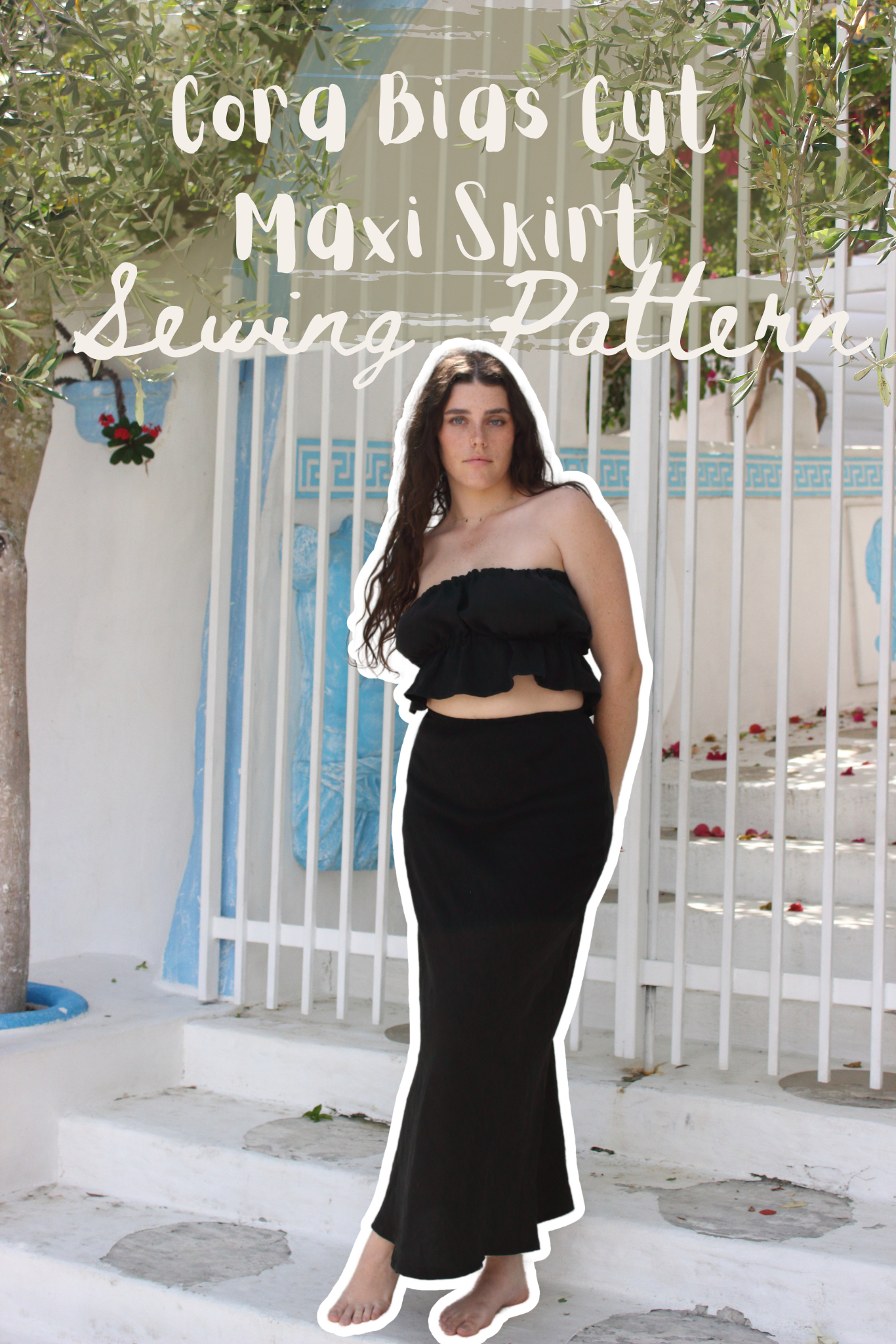 Cora Bias Cut Maxi Skirt Sewing Pattern