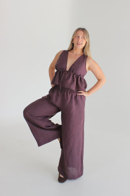 Harper Pants in Autumn Gingham