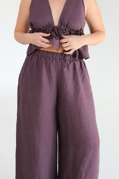 Harper Pants in Autumn Gingham