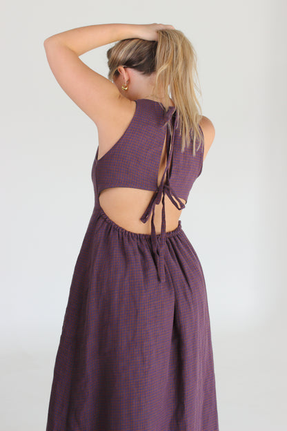 Margot Maxi Dress in Autumn Gingham