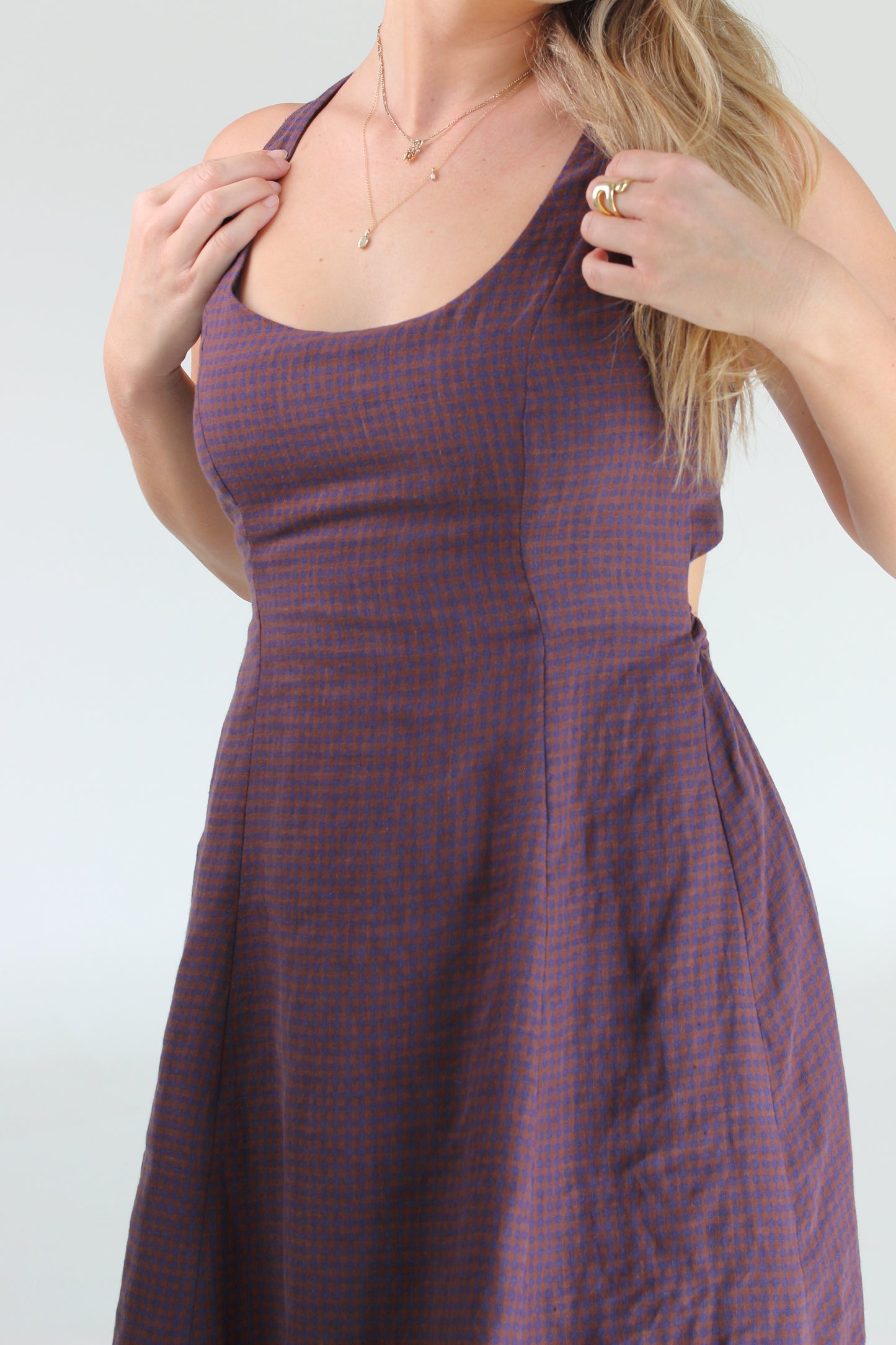 Margot Maxi Dress in Autumn Gingham
