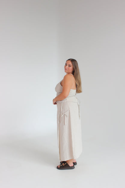 PREORDER Charlie Wrap Skirt in Oat