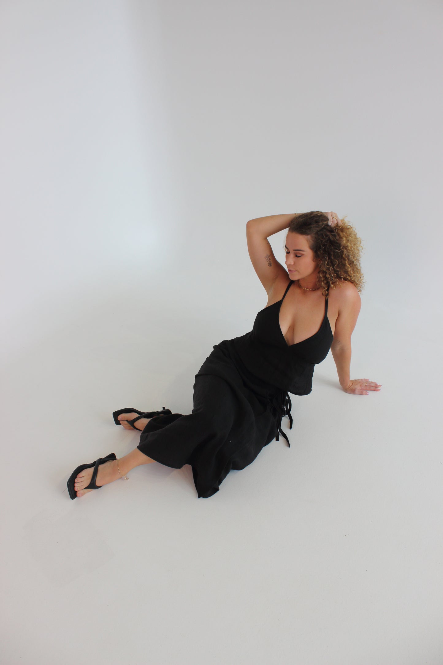 Charlie Wrap Skirt in Black