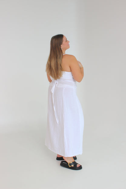 Charlie Wrap Skirt in White