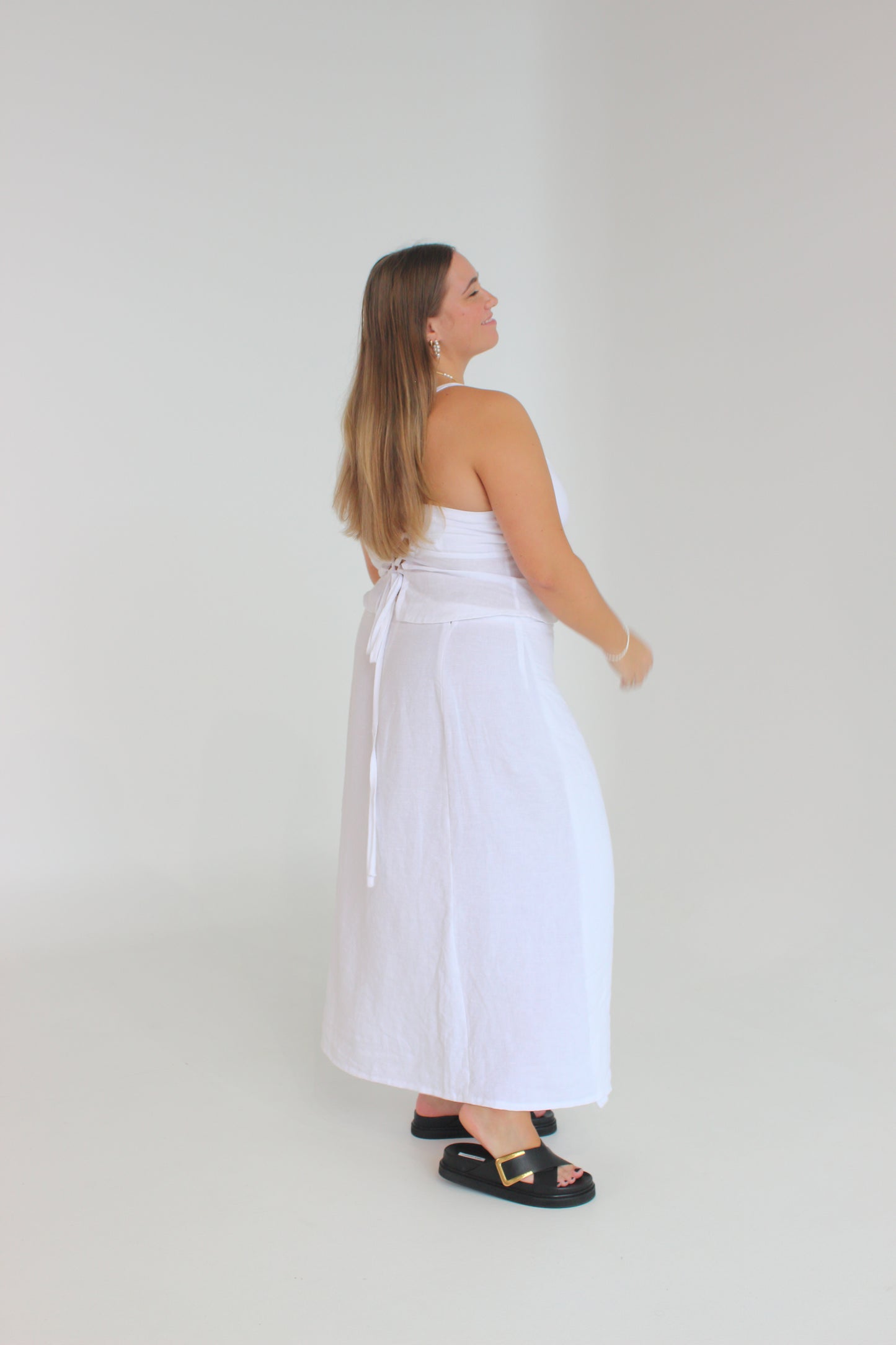 Charlie Wrap Skirt in White