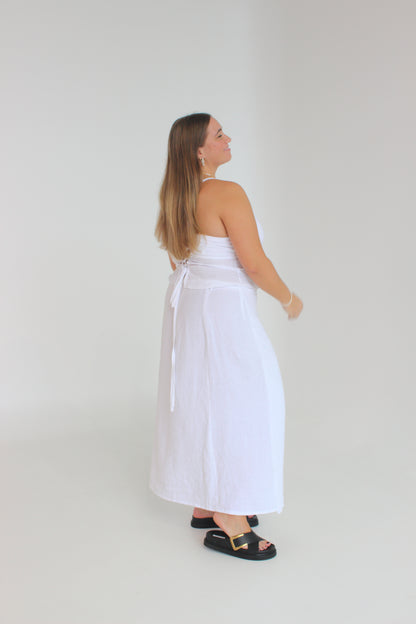 Charlie Wrap Skirt in White