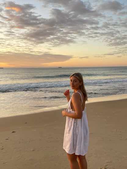 April Dress in White