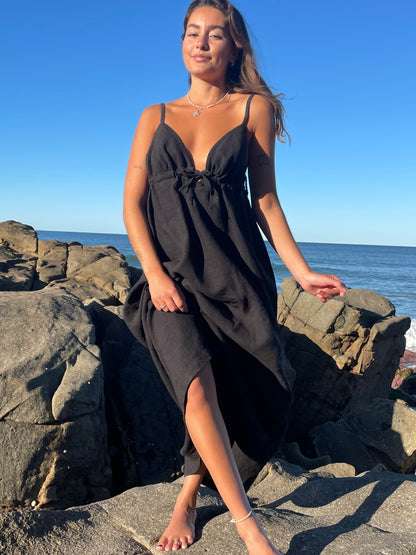 April Maxi Dress in Black